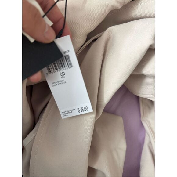 Truth by republic open front trench lightweight drape jackets size small - Picture 10 of 12